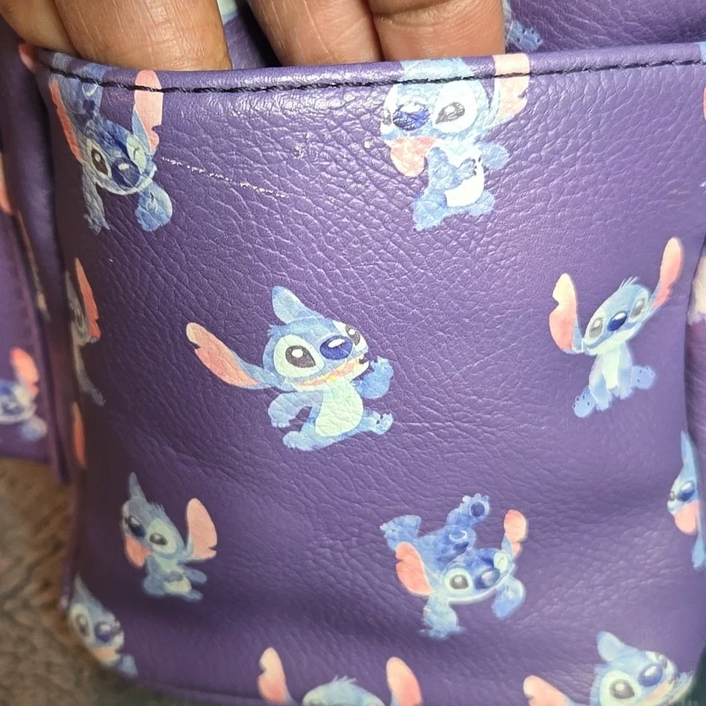 Loungefly Disney Lilo & Stitch Poses Mini Backpack Bag With Pineapple Charm